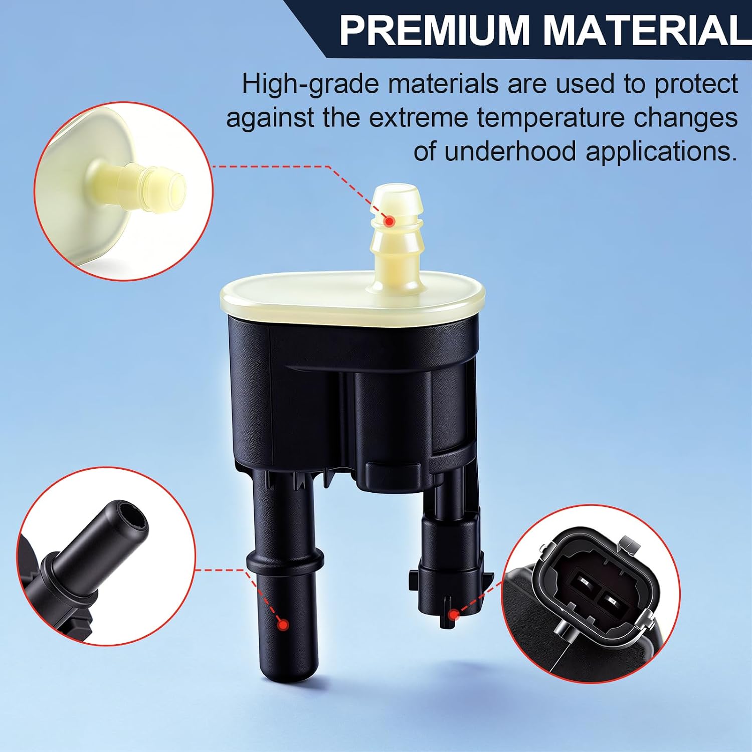 Sorello 911-410 Vapor Canister Purge Solenoid Valve Compatible with Jeep Grand Cherokee Wrangler, for Dodge Challenger Charger Durango, for Chrysler 300 Grand Caravan Pacifica, for Ram 1500