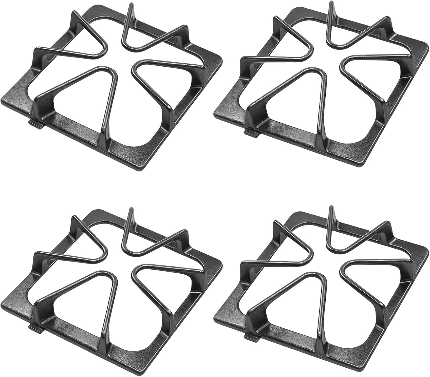 W10447925 Stove Grate Replacement Parts for Whirlpool Stove Parts General Electric Gas Range Parts Stove Surface Top Grate Metal Steel Rack (4 Pack)