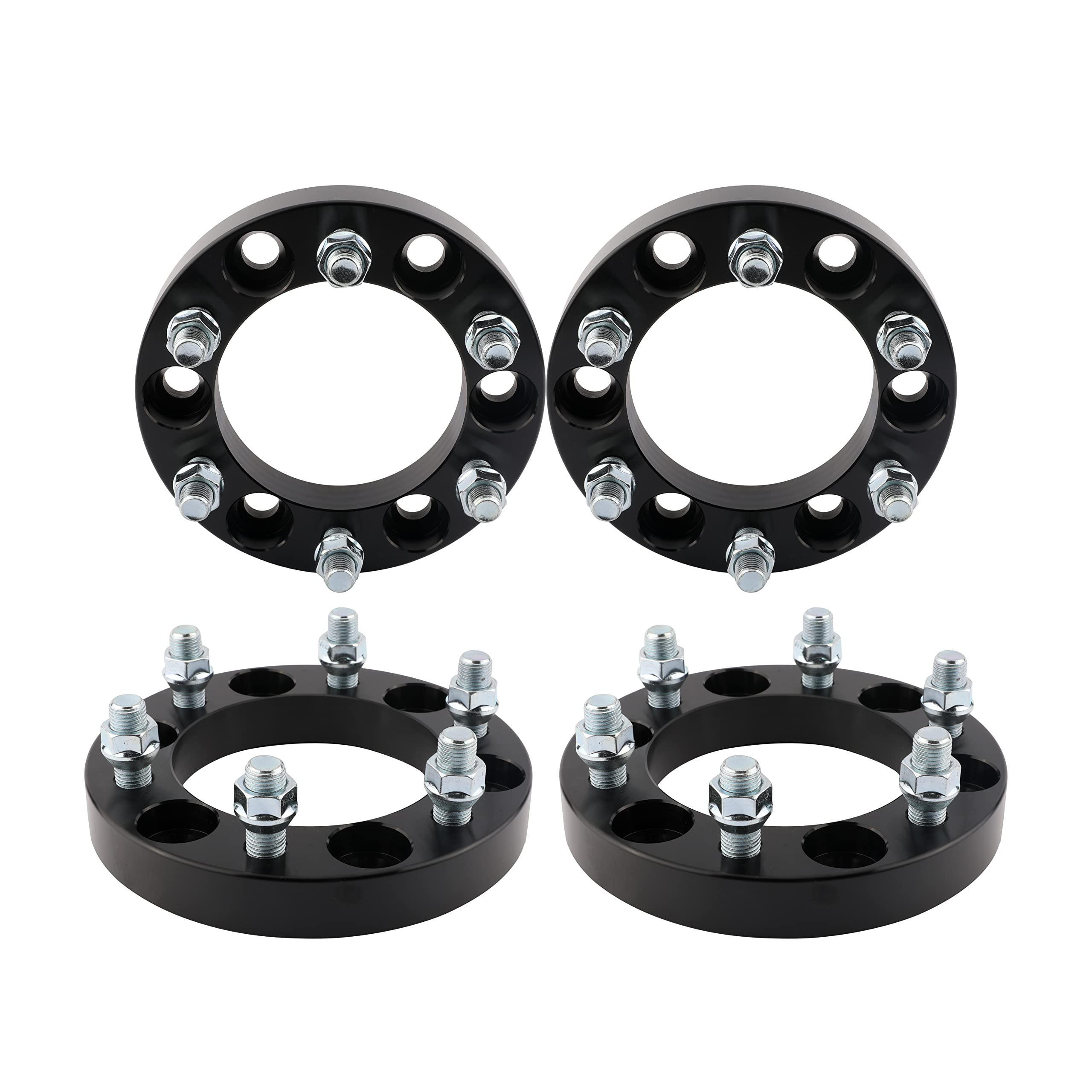 Wheel Spacer Set of 46 Lug 1 inch Wheel Spacers Thick 25mm Lug Centric 6x5.5 Compatible with