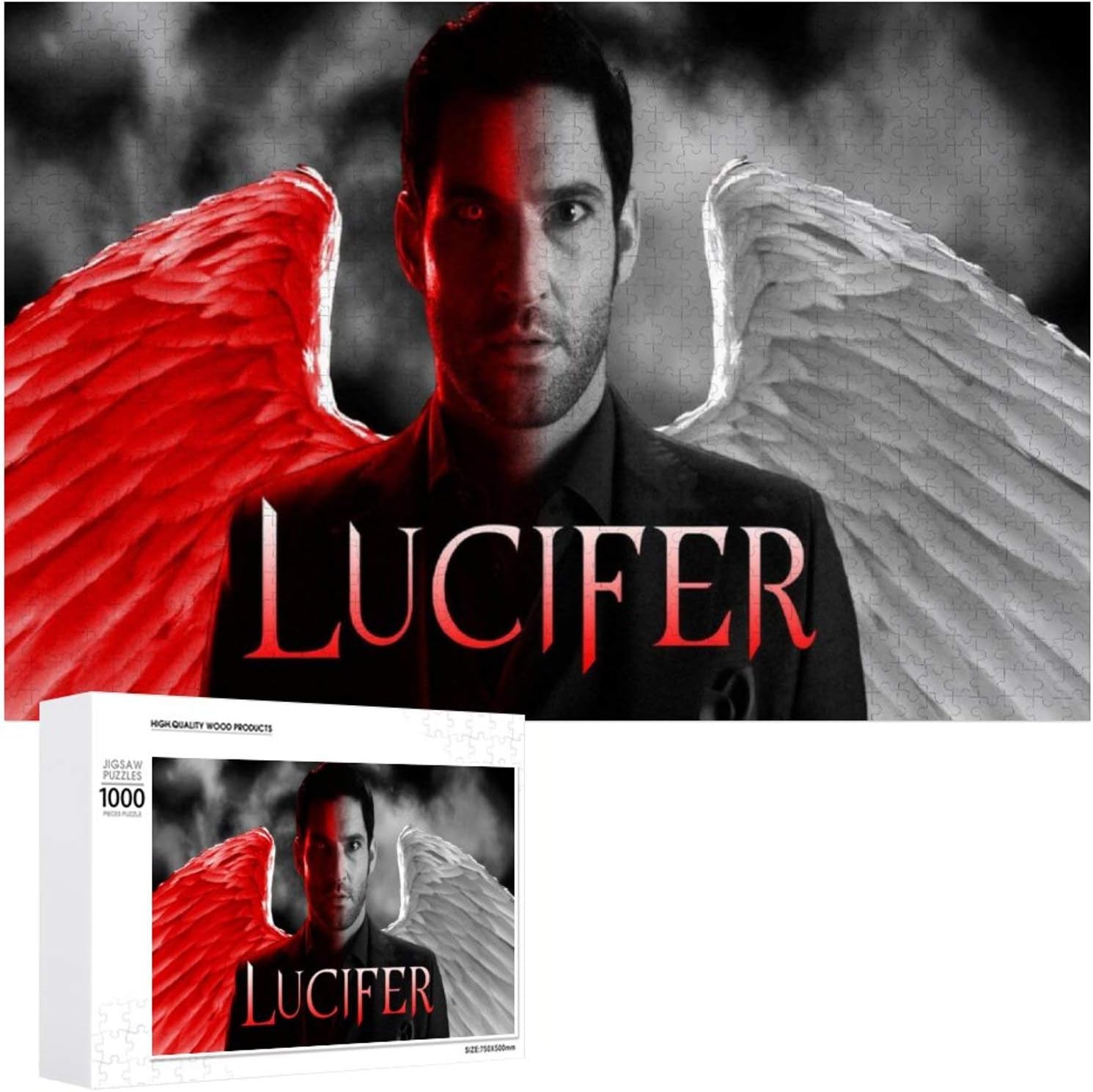 Lucifer Jigsaw Puzzle 1000 Piece Wooden Puzzle for Adults