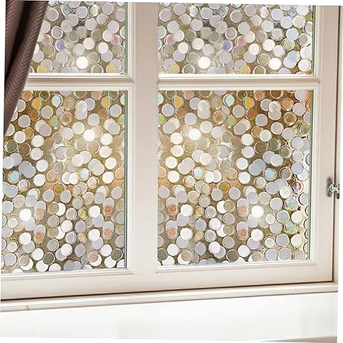 Miniatura 2 de Veemoon 1 rollo de película de vidrio vitral, película de privacidad para ventanas de vidrio, película decorativa para ventana de privacidad de