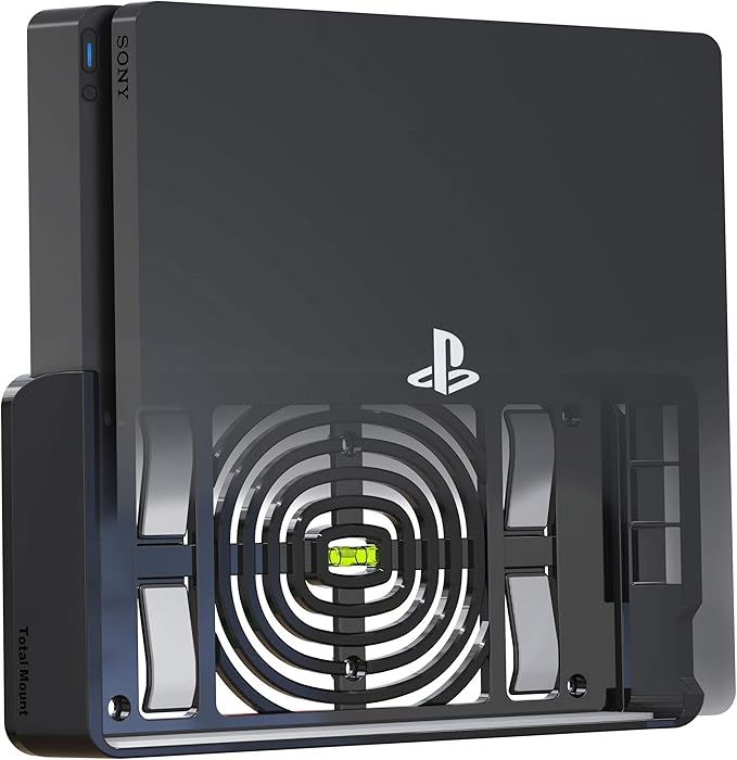 TotalMount Wandhalterung für PS5 (Standard, aber nicht PS5 Slim) mit Wasserwaage Konsolen Halterung PlayStation 5 Wandmontage