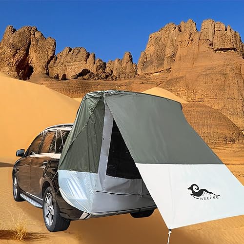 Miniatura 9 de Tienda de campaña para SUV con toldo, toldo para puerta trasera para campamento, refugio solar, campamento al aire libre, impermeable, 118.110in UPF