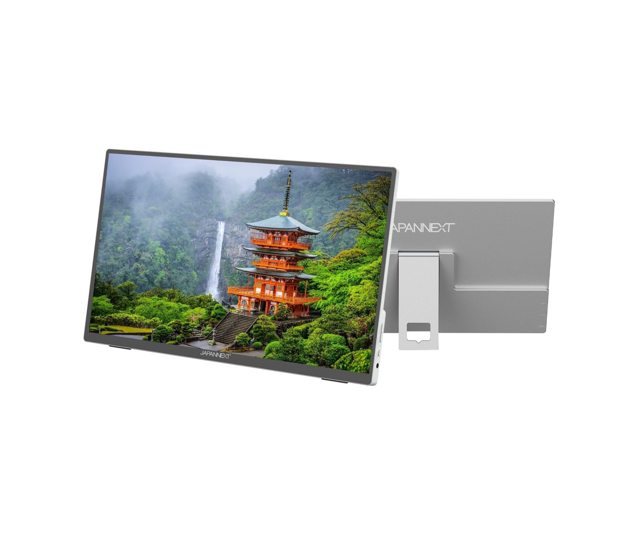 JAPANNEXT Ecran Portable Tactile 15.6" IPS Full HD (1920x1080) | HDR | Haut-parleurs intégrés HDMI(x1) USB-C(x2) Prise Jack(x1) | G-Sync/FreeSync | Garantie 2 Ans | JN-MD-i156FHDR-T
