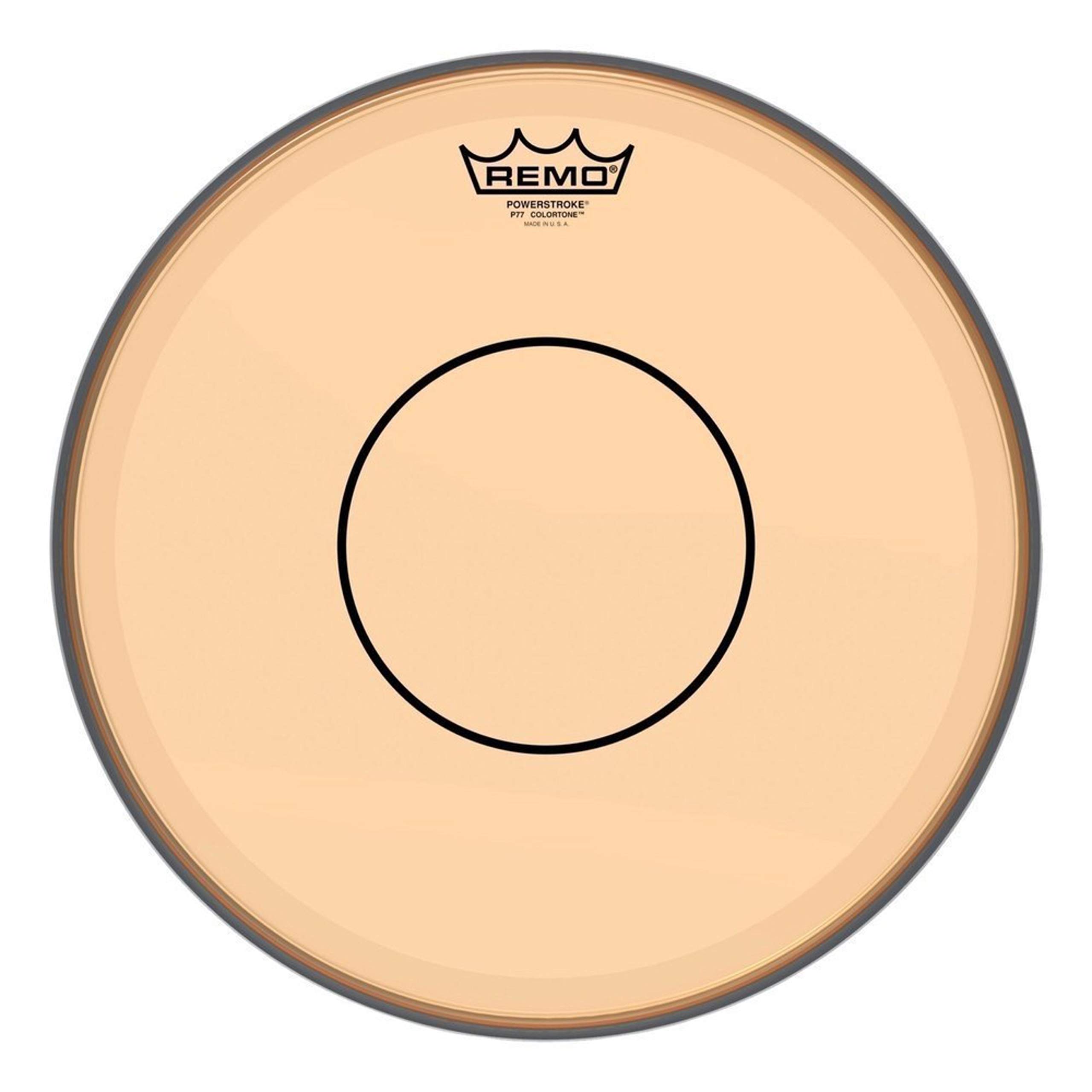 Remo Drumhead Colortone Powerstroke 77 Clear – Orange – 14" – P7-0314-CT-OG