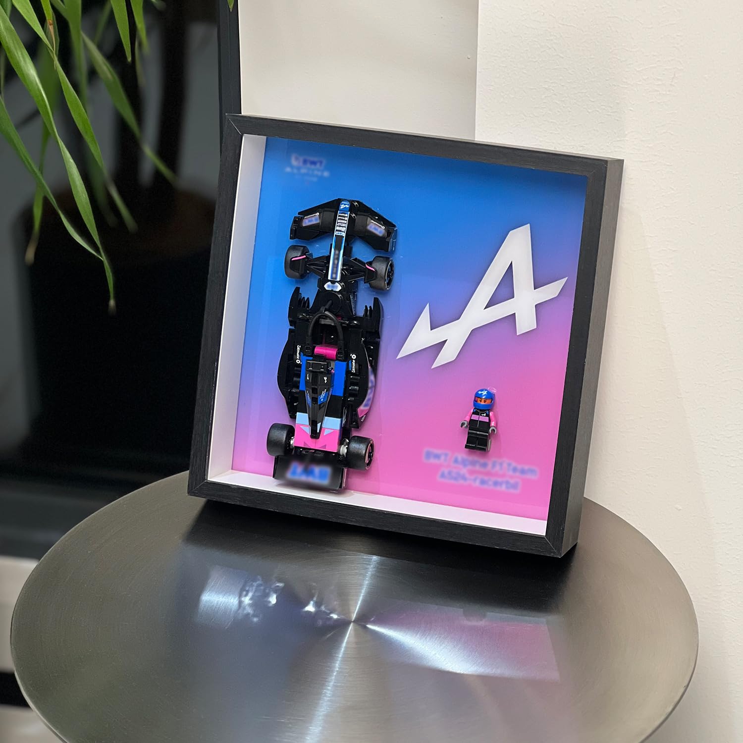 iLuane Display Wallboard for Race Car Toy - Building Set 77248, Adult Collectibles Wall Mount, Home or Office Décor (No Car Included)