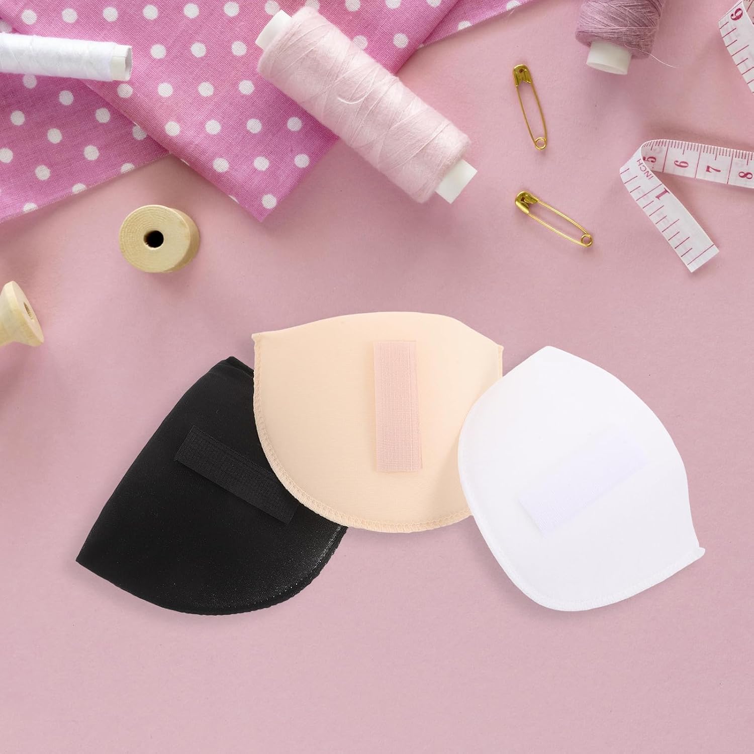 Sponge Shoulder Pads for Women Clothing, 3 Pairs Universal image 5