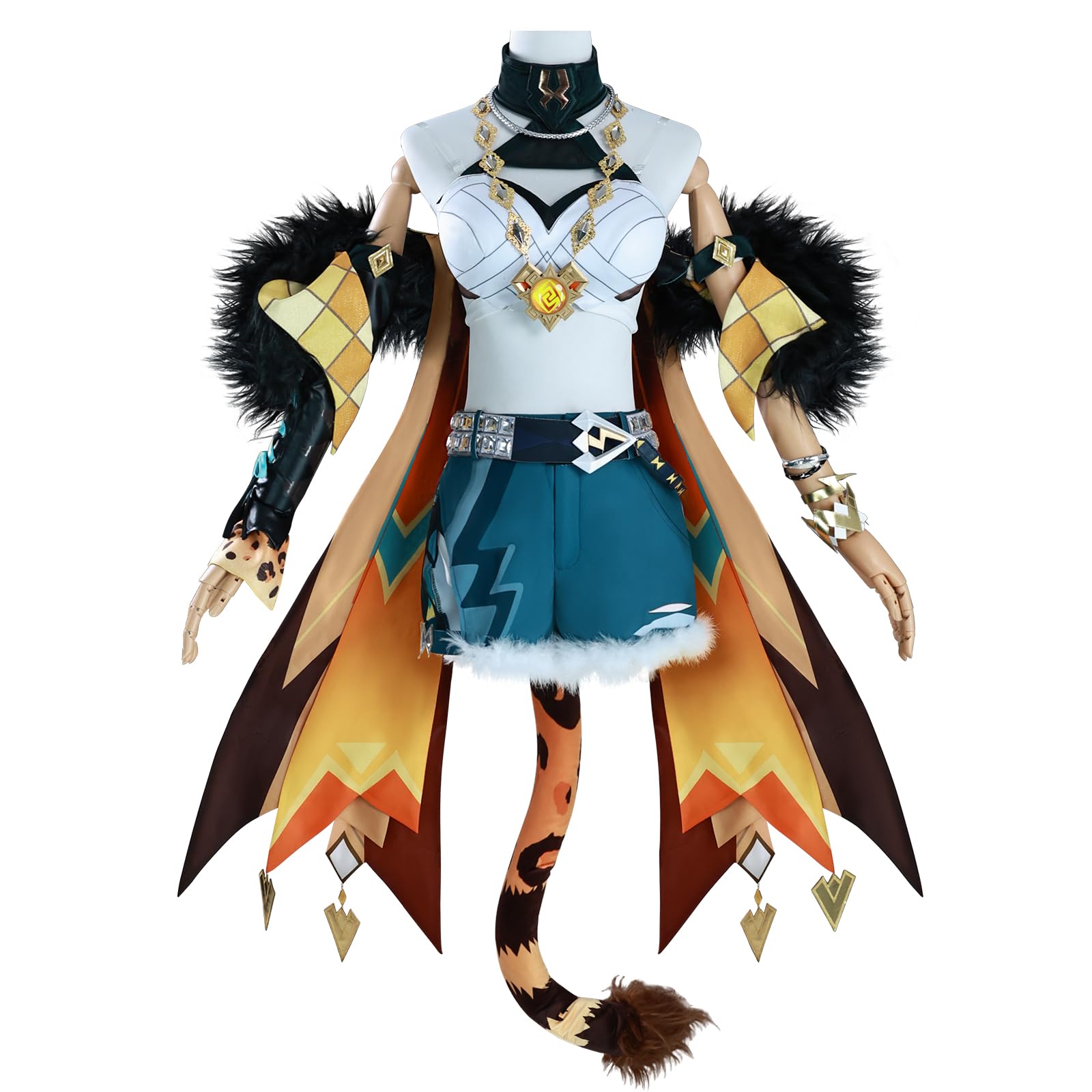 NSPSTT Genshin Cosplay Navia Cosplay Dress Genshin Impact Costume, Xilonen, Medium โ image 1