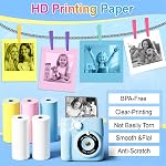 18 Rolls Instant Printer Photo Paper Compatible with Most Kids Cameras (5.5cm x 2.5cm)