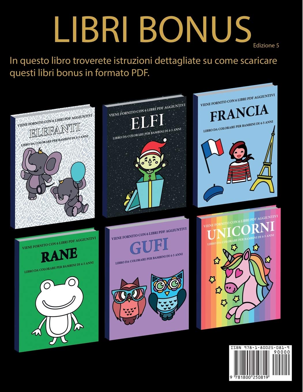 Libro da colorare per bambini di 4-5 anni (Mostro): Questo libro contiene 40 pagine a colori senza stress progettate per ridurre la frustrazione e ... progettato per aiutare i bambini a svilu