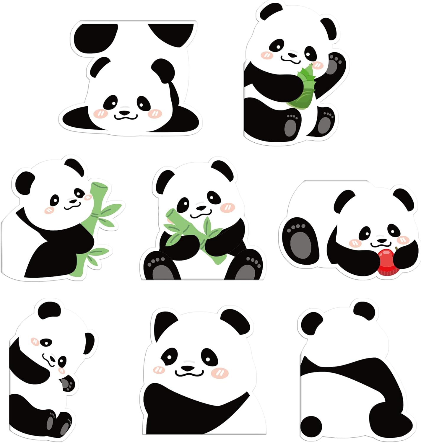 Panda Magnetic Bookmarks Gifts - 8 Pcs Cute Animals Bookmark for Women Pandas Bear Lovers Students Funny Page Clips Office Reading Accessories Bookworms Gift for Birthday Christmas - Image 2
