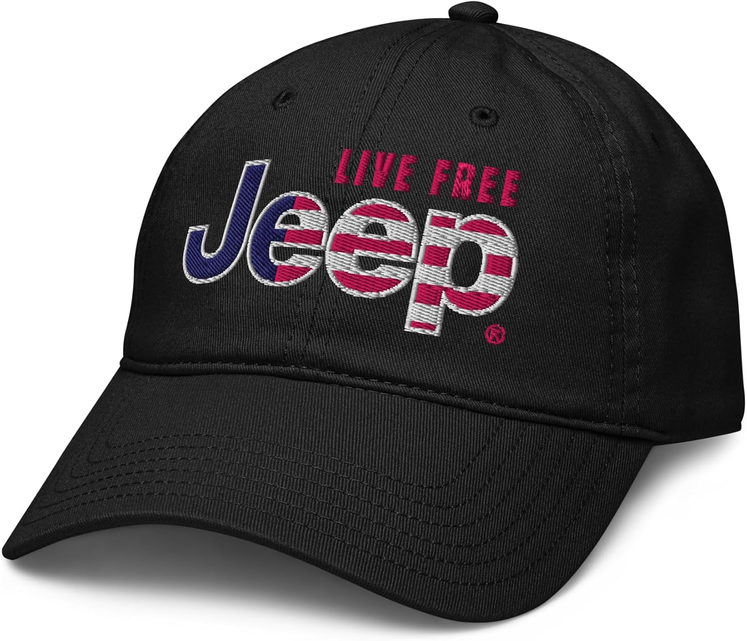 Jeep Live Free Officially Licensed Adjustable Baseball Hat
