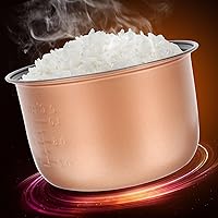 Vista 4 de Olla de arroz antiadherente, repuesto para olla de arroz, contenedor de cocción de arroz, ajuste universal, accesorio de cocina fácil de limpiar