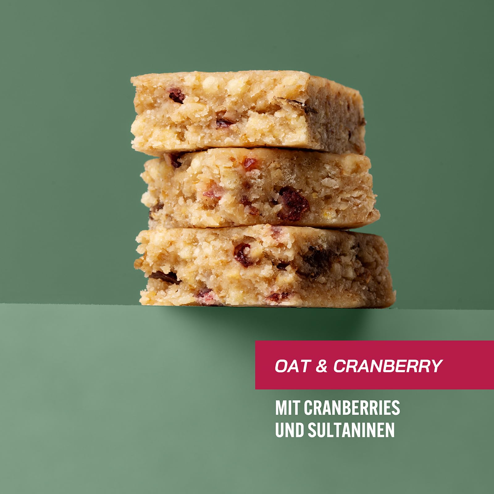 Enervit, Oat Bar Oat & Cranberry, Hafer-Riegel Ohne Gluten mit Cranberries und Rosinen, mit Vitamin B1, Energiesnack für Outdoor-Sport und Freizeit, 25 Riegel à 50 g