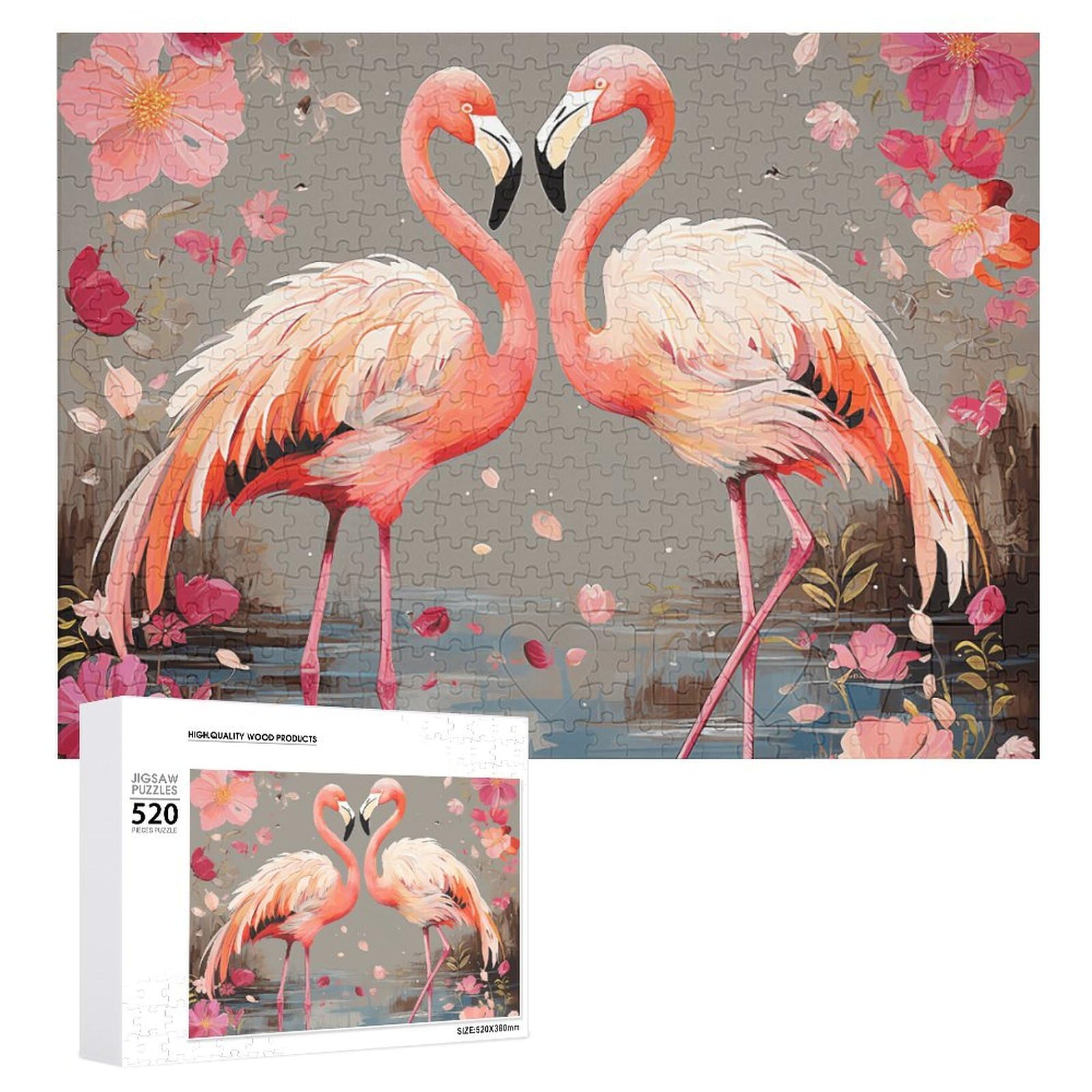 520-Piece Retro Pattern Charm Personalized Jigsaw Puzzle - 20.5x15 Inch Challenging Adult Puzzle With Storage Bag