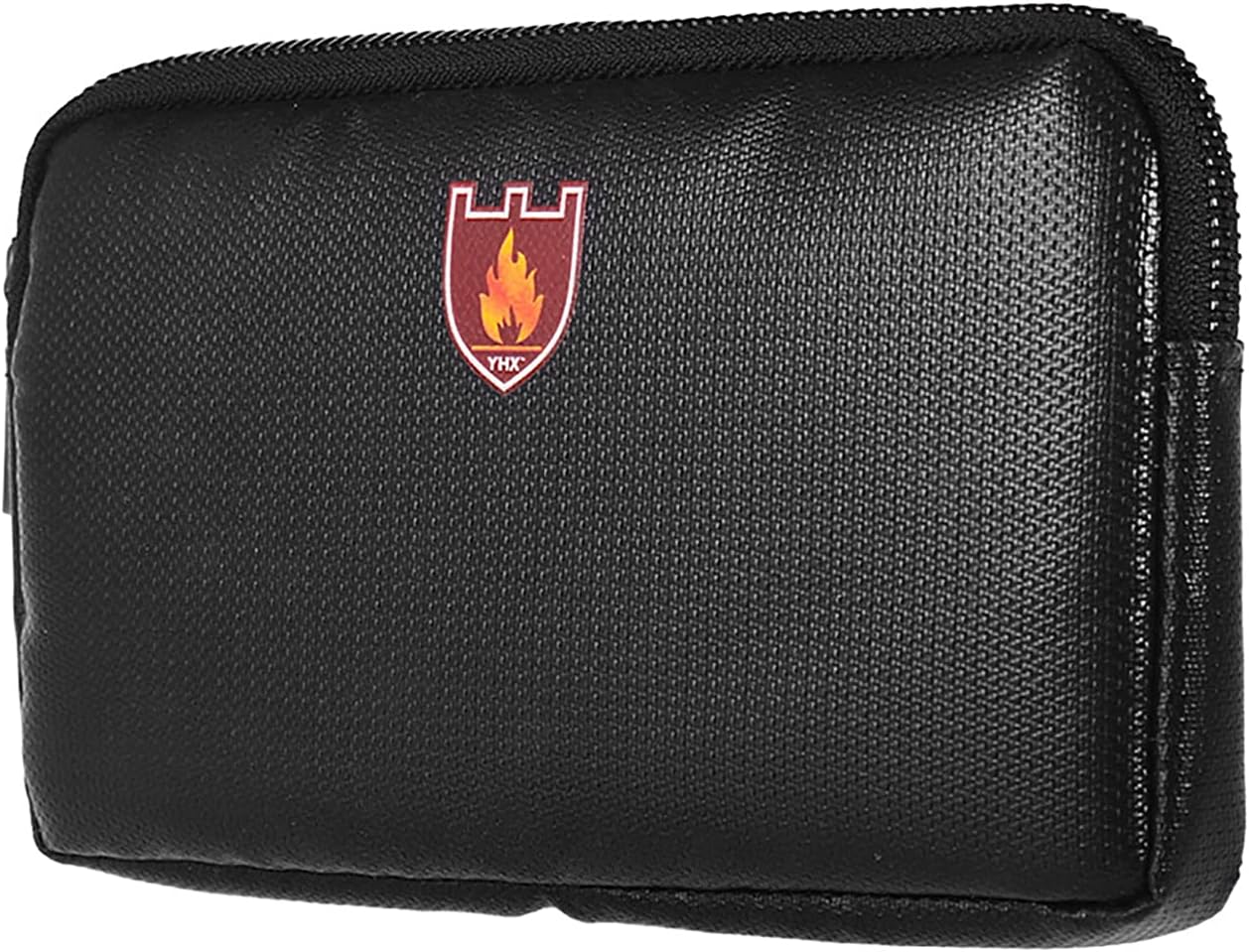 Layfuz Portable Safe Organizer Fireproof Bag Water Resistant Carrying Box Silicone Material Storage Bags 8.19 * 4.65in Zipper Closure for Electronic Products Mobile Phones Powerbanks