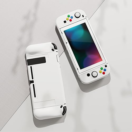 Vista 47 de PlayVital ZealProtect - Funda protectora suave para Nintendo Switch, flexible Joycon funda delgada para Nintendo Switch con protector de pantalla