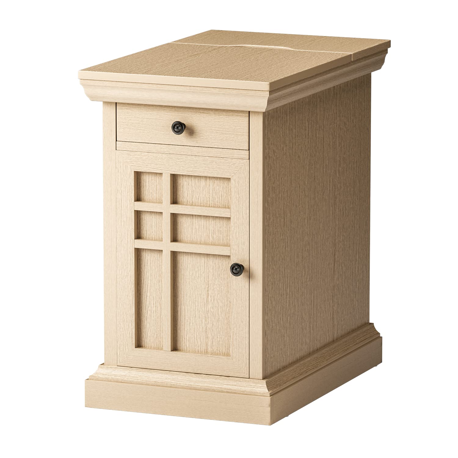 Buy JUMMICO Side Table with Drawer & USB Ports & Power Outlets, End