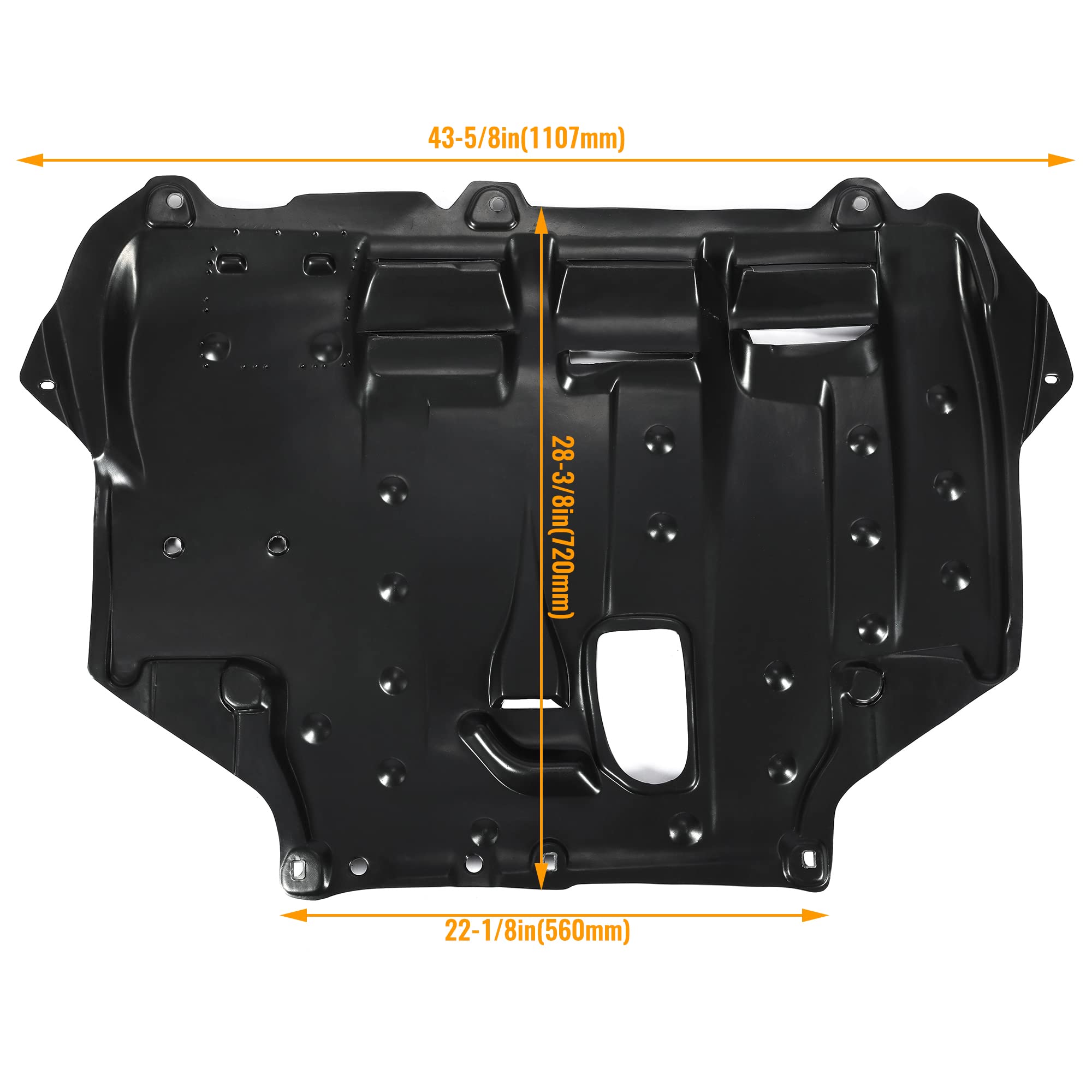 Amazon.com: HECASA Engine Splash Shield Compatible with 2012-2019