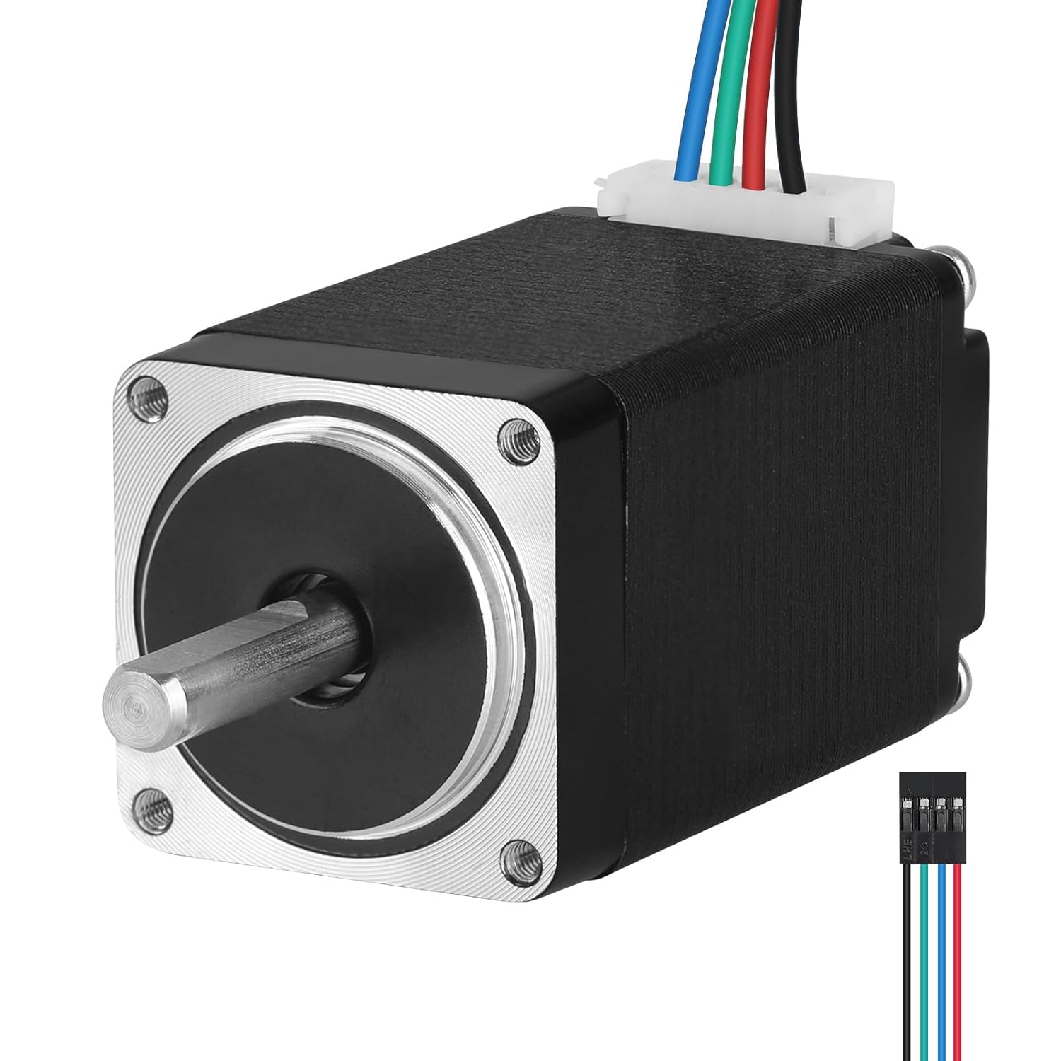 Nema 11 Stepper Motor 2 Phase 1.8‌°‌ 15Ncm(21.24oz·in) High Torque Bipolar 51mm 0.7A 10.6Ω 4-Lead Shaft 20mm φ5mm 28 Stepper Motor incl. Cable 1M for 3D Printer DIY Robot CNC Machine