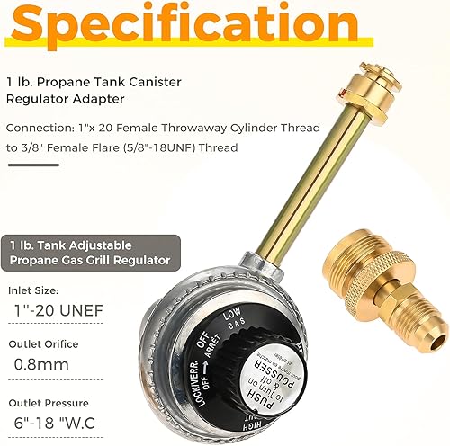 Miniatura 5 de Válvula reguladora de infrarrojos Tru-Infrared para barbacoa compatible con Char Broil Grill2Go 2012, modelo antiguo reciente 29103224A y nuevo