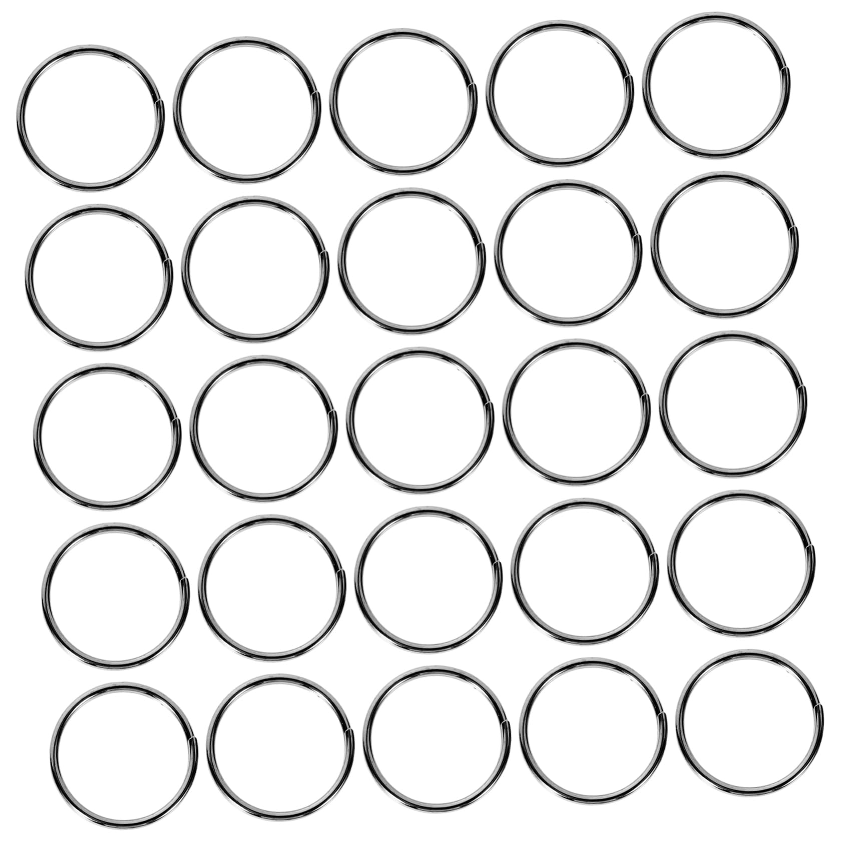 STOBOK 200 Pieces Gunblack Tiny Key Rings DIY Keychain Rings Bulk for Crafts and Keychains for Jewelry Making and Accessories