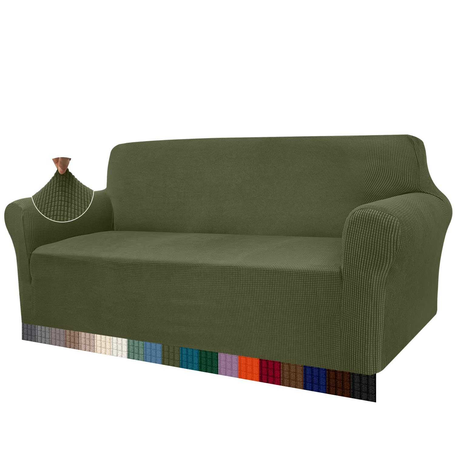 Granbest High Stretch Sofabezug Moderne Sofaüberwurf Jacquard Elastische Sofahusse für Wohnzimmer Protector für Hunde Haustiere