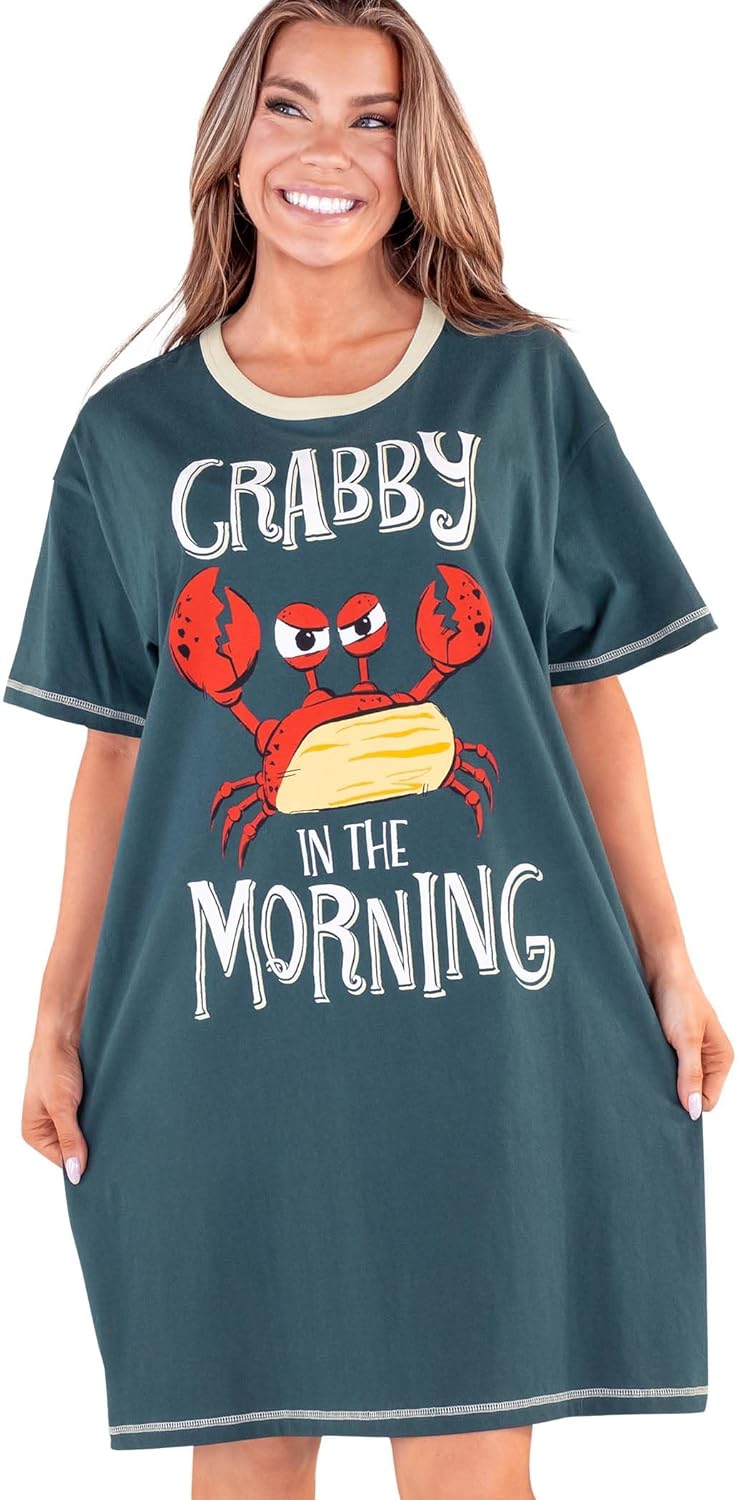 Lazy One Nightshirts for Women, Cute Nightgown for Women, Animal Designs