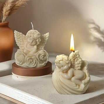EVERELAM Angel Resin Casting Mold, Silicone, White