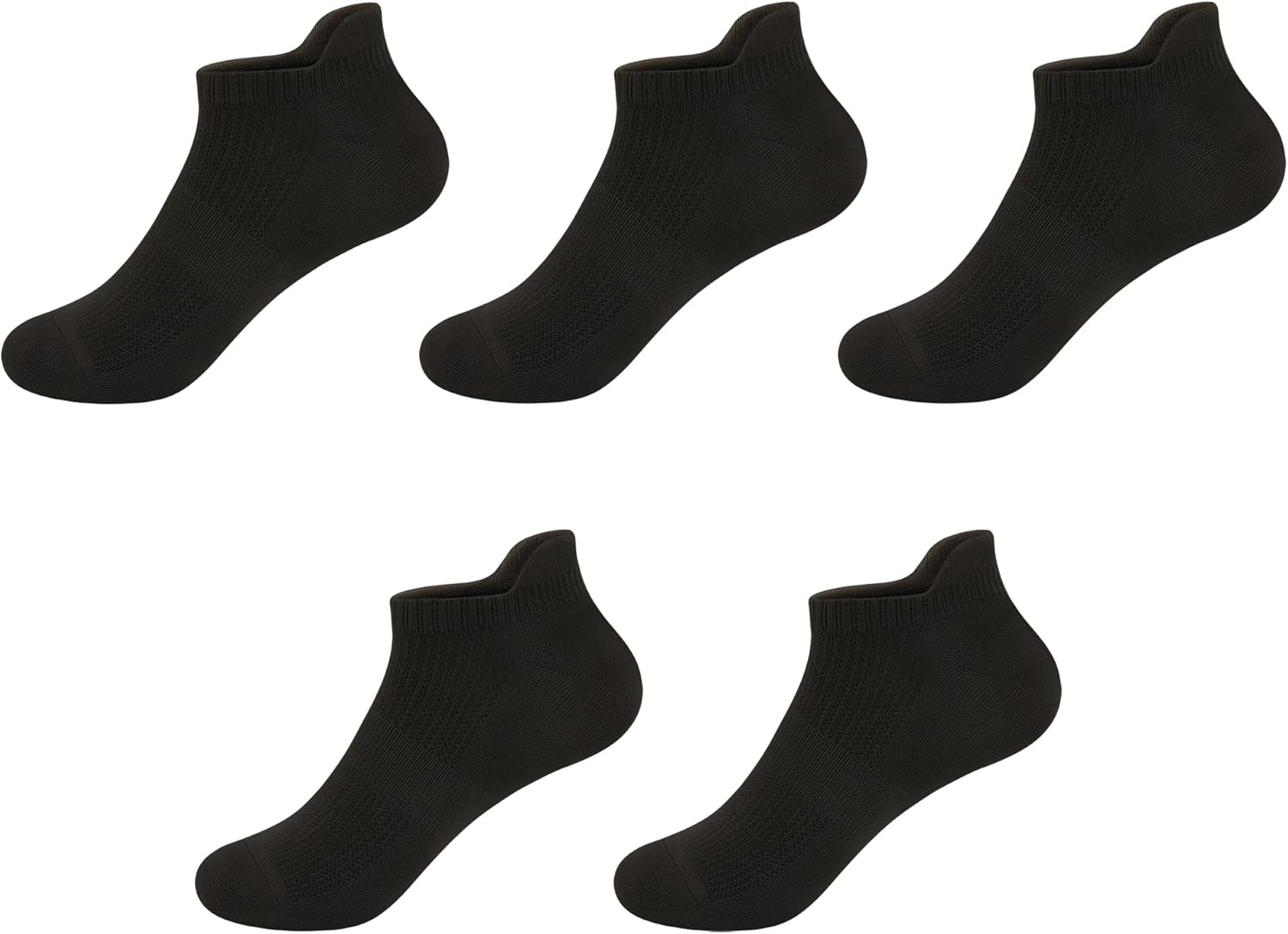 SERISIMPLE Ultra-Soft Viscose Bamboo Kids No-Show Socks Ankle Thin Comfortable Low Cut Socks for Boys&Girls Non Slip 5 Pairs