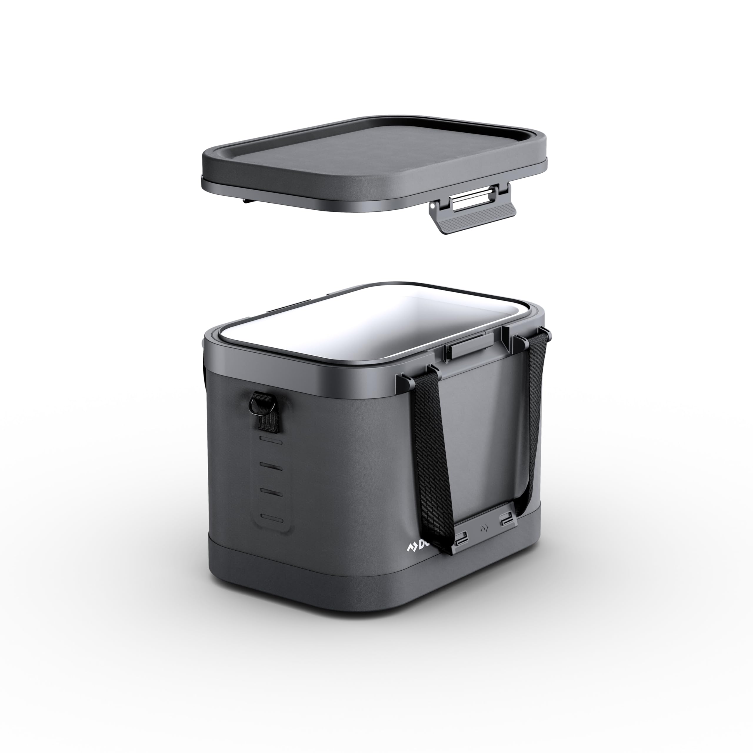 Dometic Recon Softside ZL Medium - Glacière Souple Moyenne 17L - Silt | Isolation FrostCore de 25 mm - Couvercle sans fermeture éclair qui s'ouvre d'une seule main - Base renforcée - Bandoulière