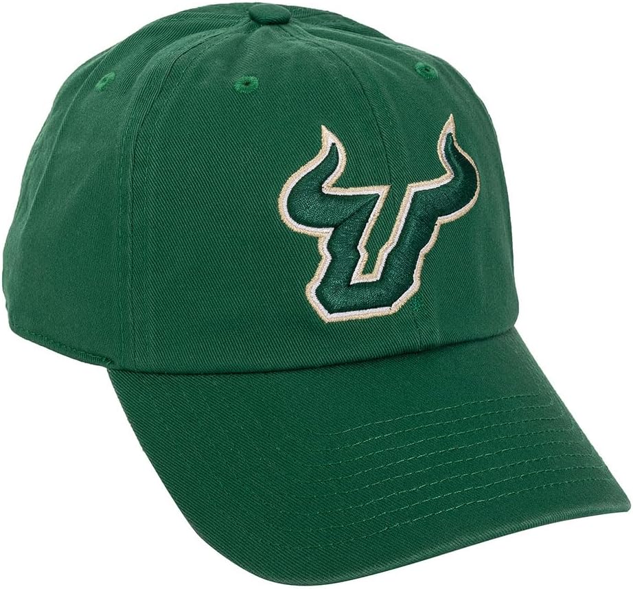 Desert Cactus University of South Florida Baseball Hat USF Bulls Brimmed Embroidered Hats Cap Adjustable Cloth Strap Adult