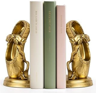 Bookends for Shelves, Ballet Slipper Decorative Bookends - Book Ends wit...