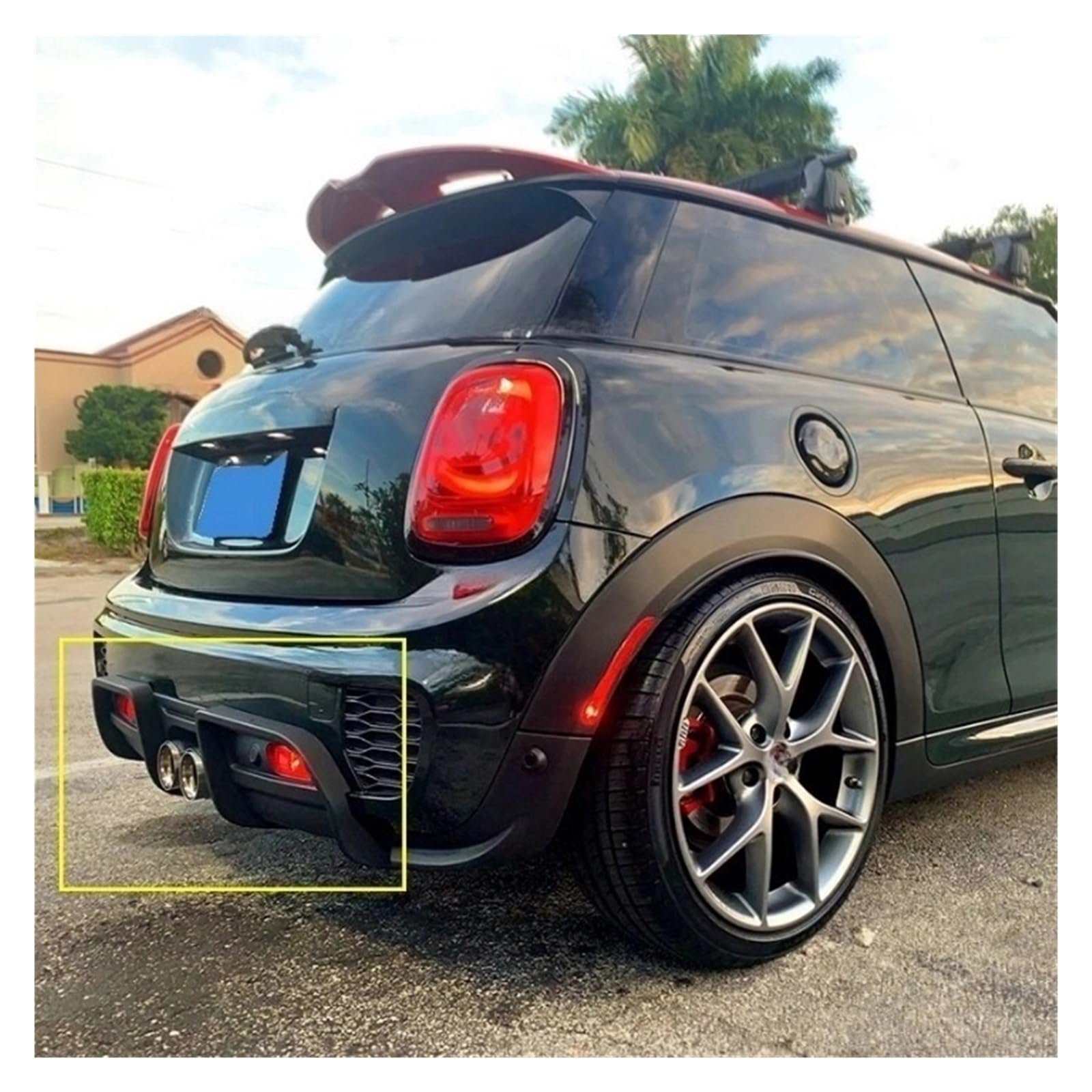 ミニ F56 リアバンパーディフューザー seotune製 ミニ F56 リアバンパーディフューザー seotune製