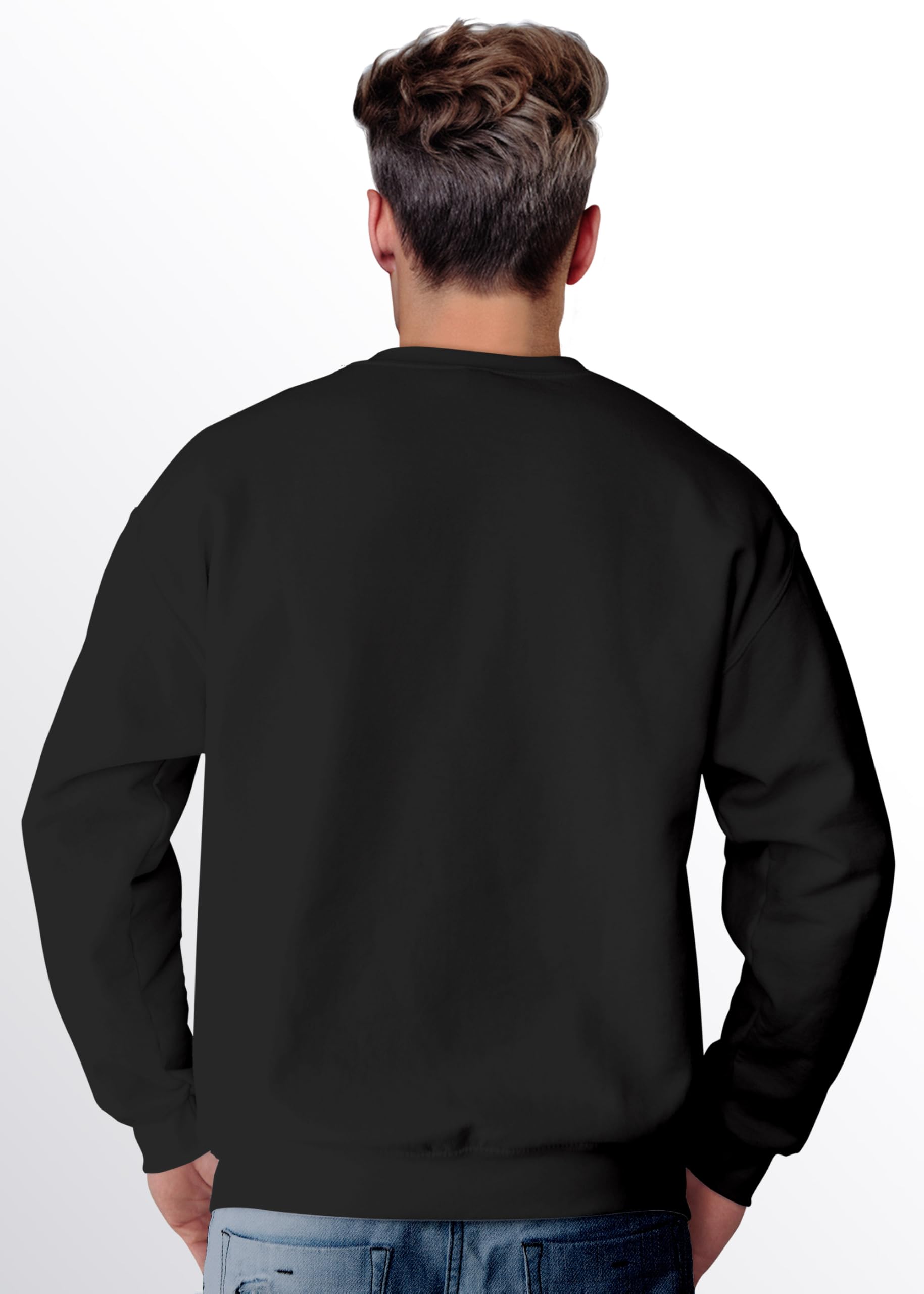 MoonWorks Sweat-shirt de Noël pour homme - Motif renne - Imprimé - Tenue de Noël