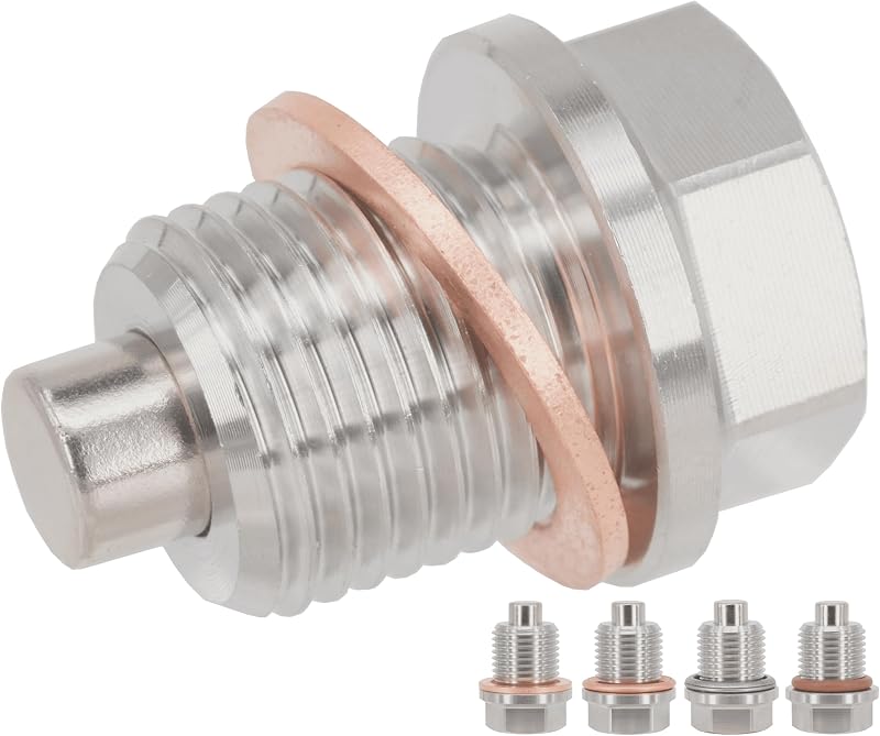 Bujão magnético de óleo Dsnaduo M16x1.5 em aço inoxidável para Subaru, Mini Cooper, John Deere e Aprilia – 1 unidade