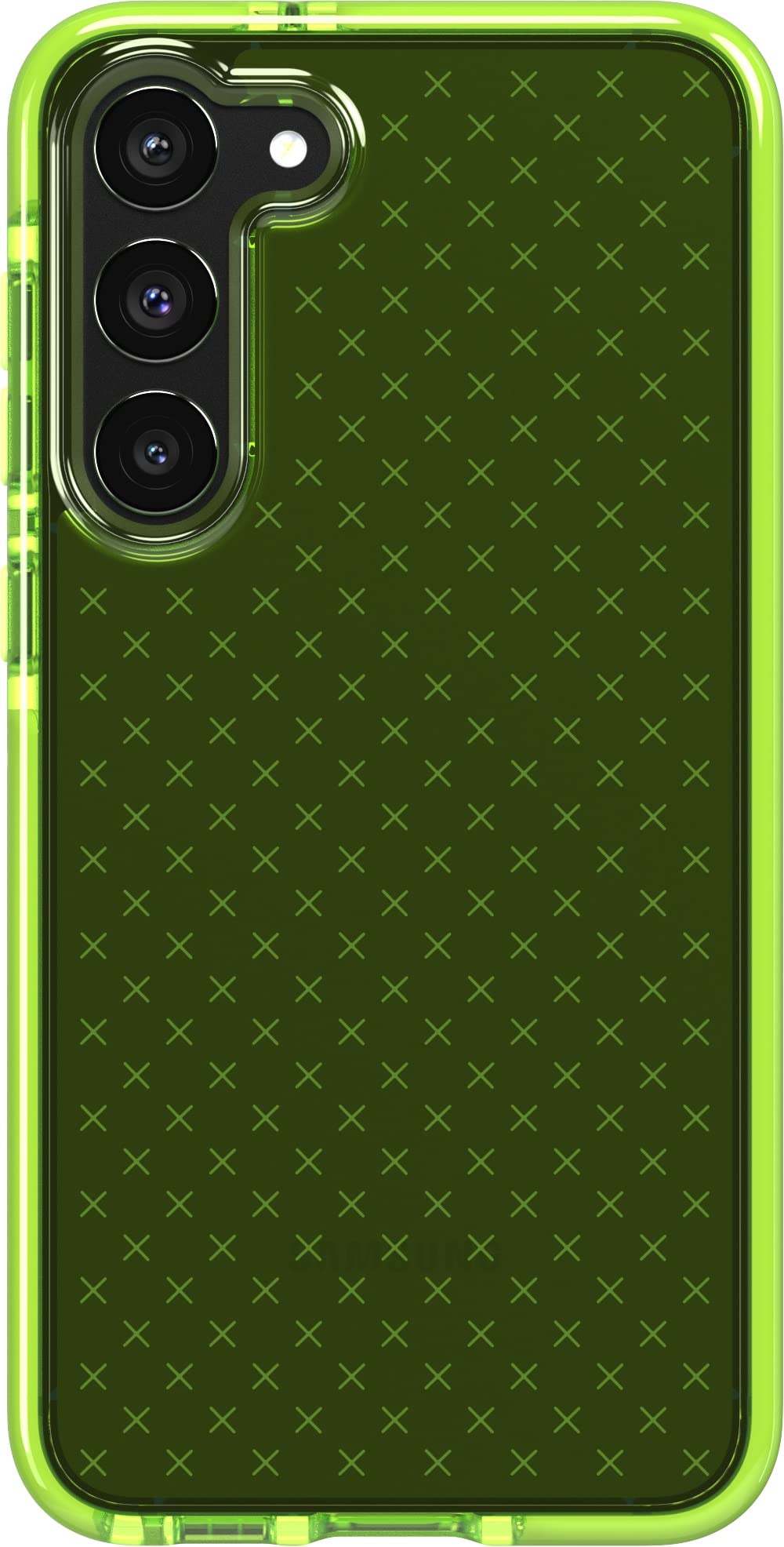 Tech21 Evo Check for Samsung Galaxy S23 Plus - Lime 16ft Drop Protection Shockproof Shock-Resistant and Scratch-Resistant Phone Case