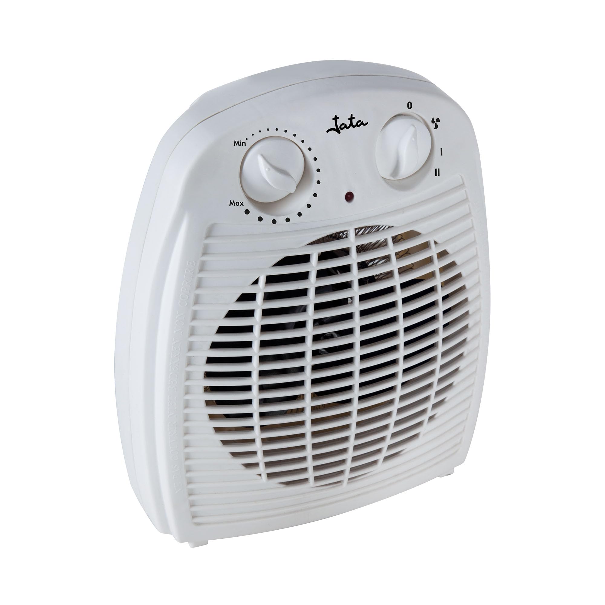 JATA TV78 - Calefactor Baño Eléctrico con Termostato Ajustable, 2000 W, 2 Potencias de Calor y Ventilador, Calentamiento Rápido, Protección Sobrecalentamiento, Asa de transporte