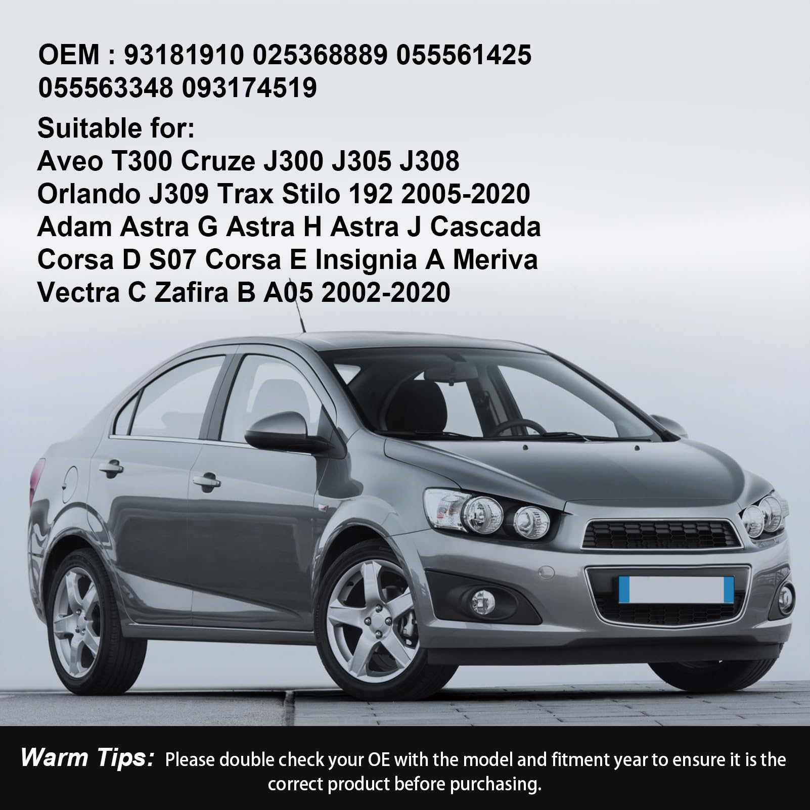Sensore Lambda a monte per Aveo Cruze Astra GHJ Corsa D Insignia A Meriva Vectra C Zafira B 1.2L 1.4L 1.6L 2002-2020 93174519