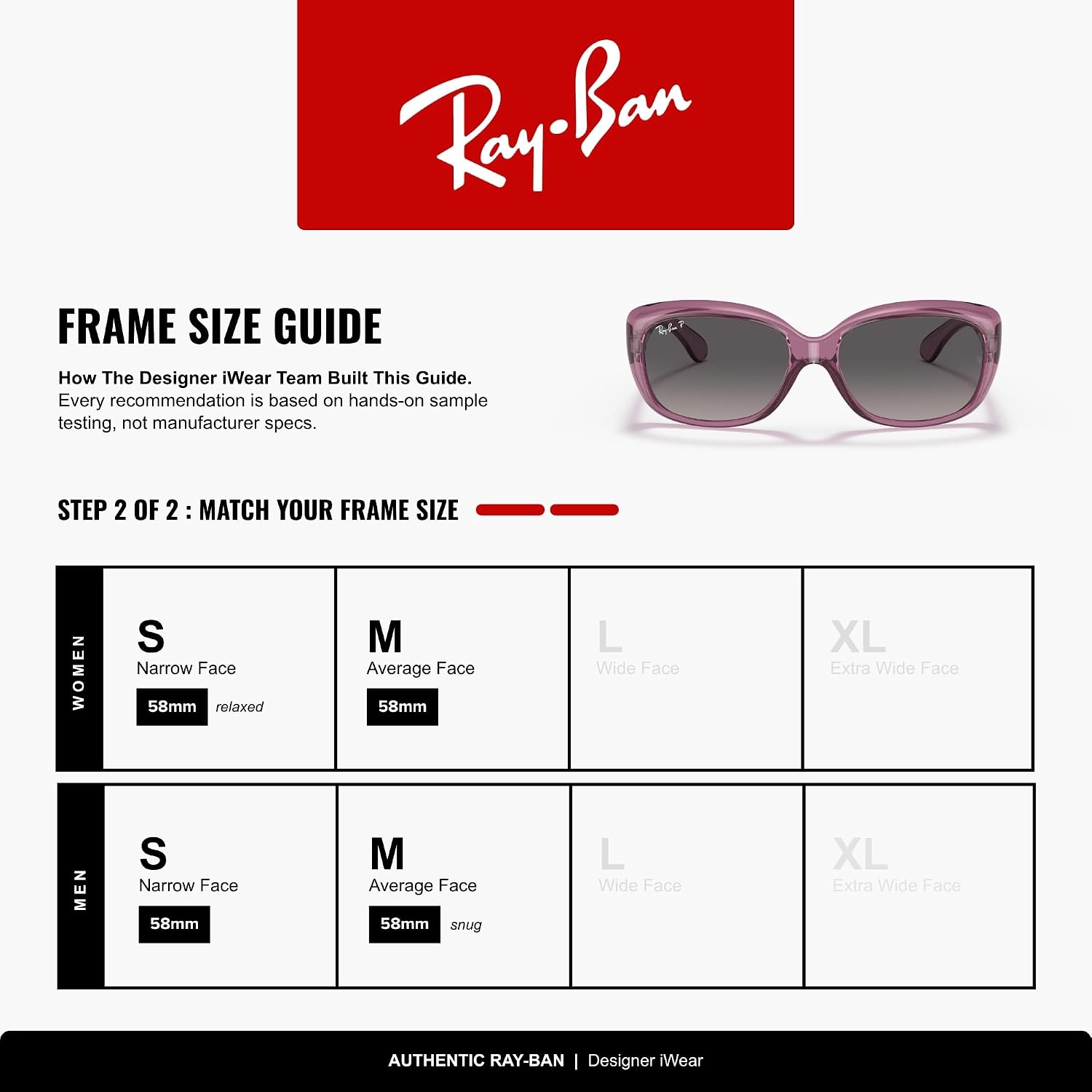 Ray-Ban Womens Rb4101 Jackie Ohh Butterfly Sunglasses