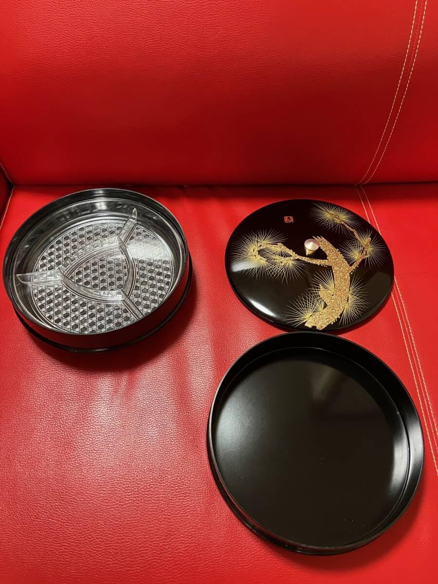 漆器 菓子器 二段重