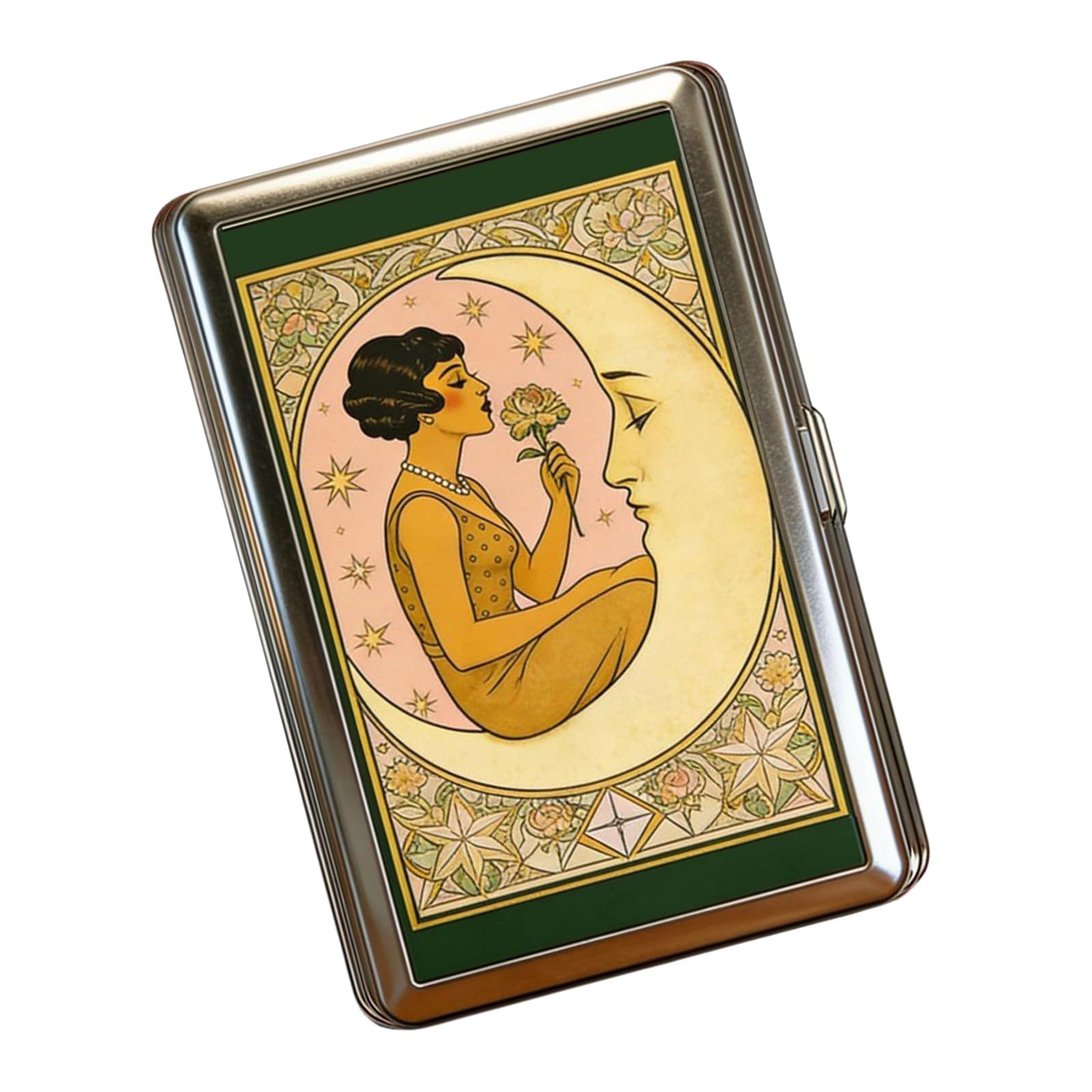 Practical Metal Card Organizers with Delicate Art Design Traditional Art Storage Case for Secure Storage Stylish Multifunctional Metal Wallet for Organizing Credit Cards Cash and Small Items