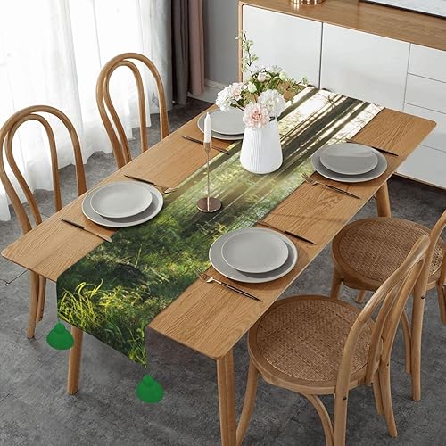 Christmas Table Runner Christmas Runner for Table Seasonal Winter Chriatmas Holiday Decor for Indoor Outdoor Dining Table Decorations Camino de