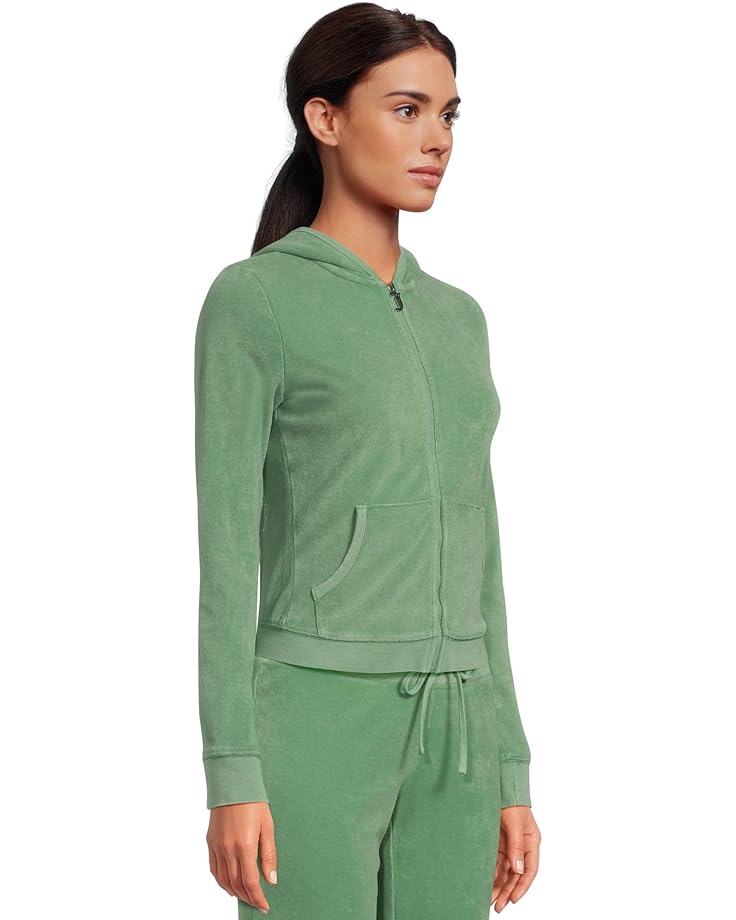 Juicy Couture Washed Towel Terry Heritage Jacket With Graphic - #2 of 5