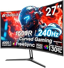 Sansui 27 Inch Curved Gaming Monitor