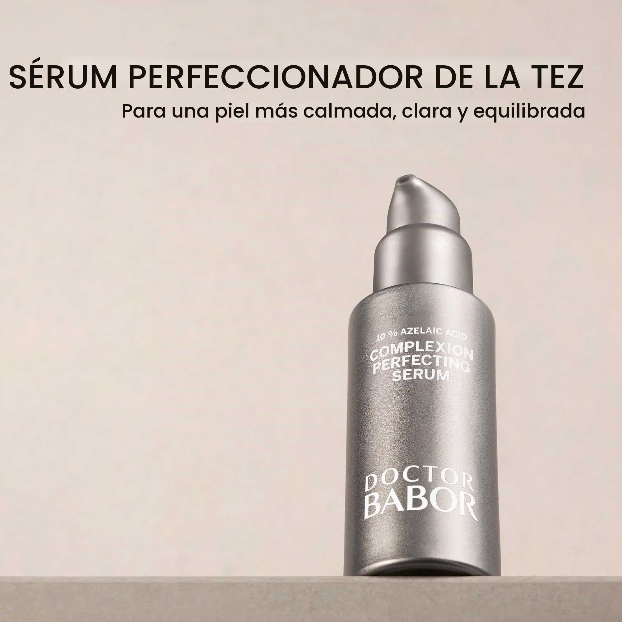 DOCTOR BABOR Clarifying Complexion Perfecting Serum – Sérum facial despigmentante facial vegano con ácido hialurónico, ácido azelaico y ácido láctico, para una piel más uniforme (30 ml)