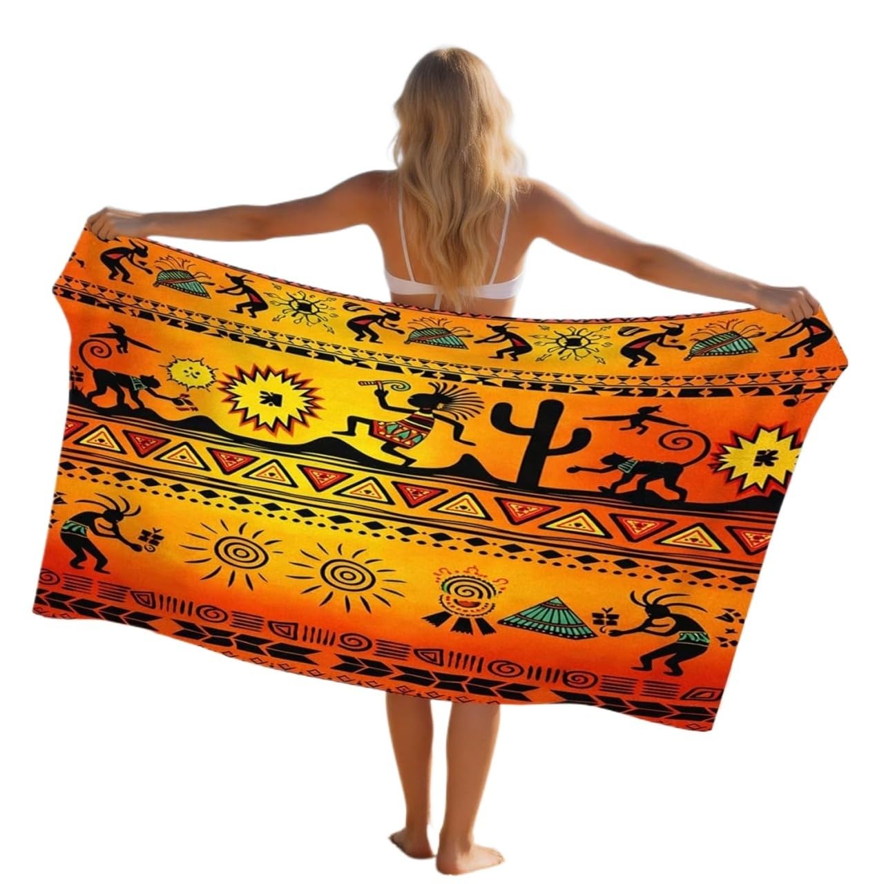 LYVQZPWLR Microfibre Beach Towel， Beach Towel Multi Sizes Travel Quick Dry Absorbent Sandproof Compact OutdoorCampingSports(90x160 cm)