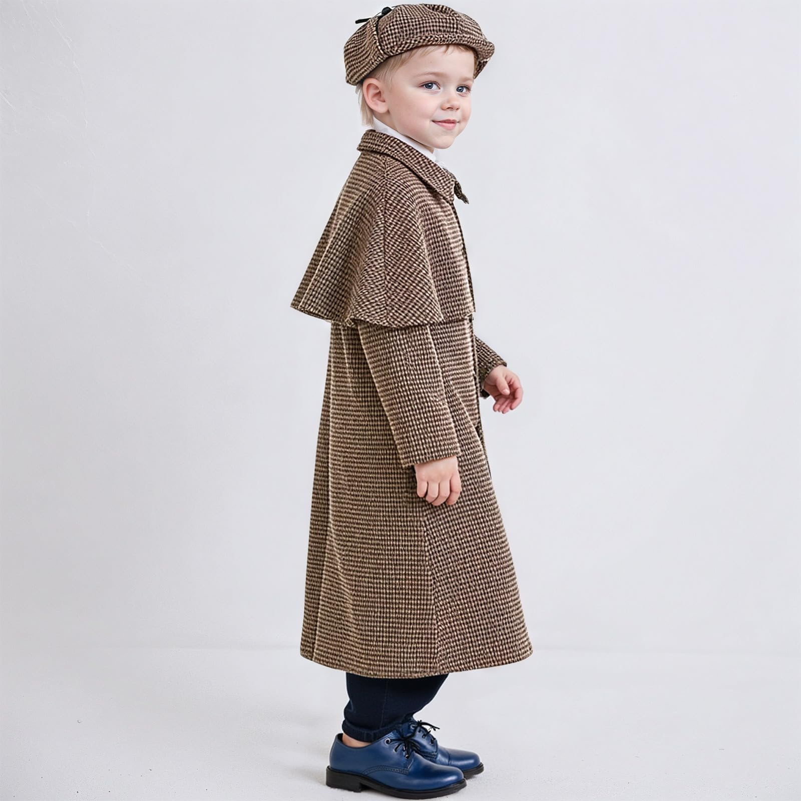 Kinderdetektivkostüm Rollenspiel-Outfit für Jungen Mädchen Professionelles Verkleidungsset für Spionageabenteuer