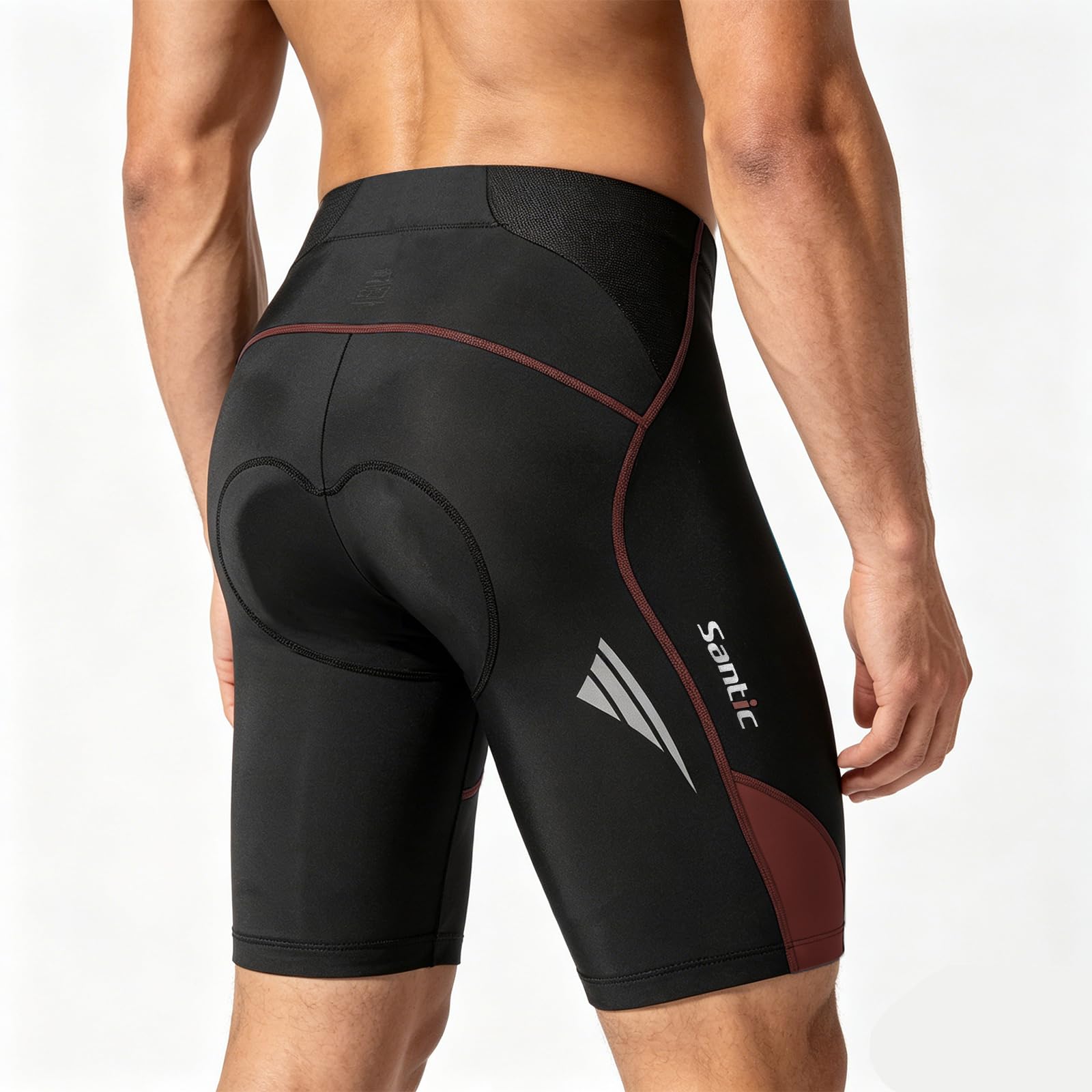 Santic Pantalon Ciclismo Hombre Corto Pantalones Bicicleta Hombre Montaña/MTB Acolchado