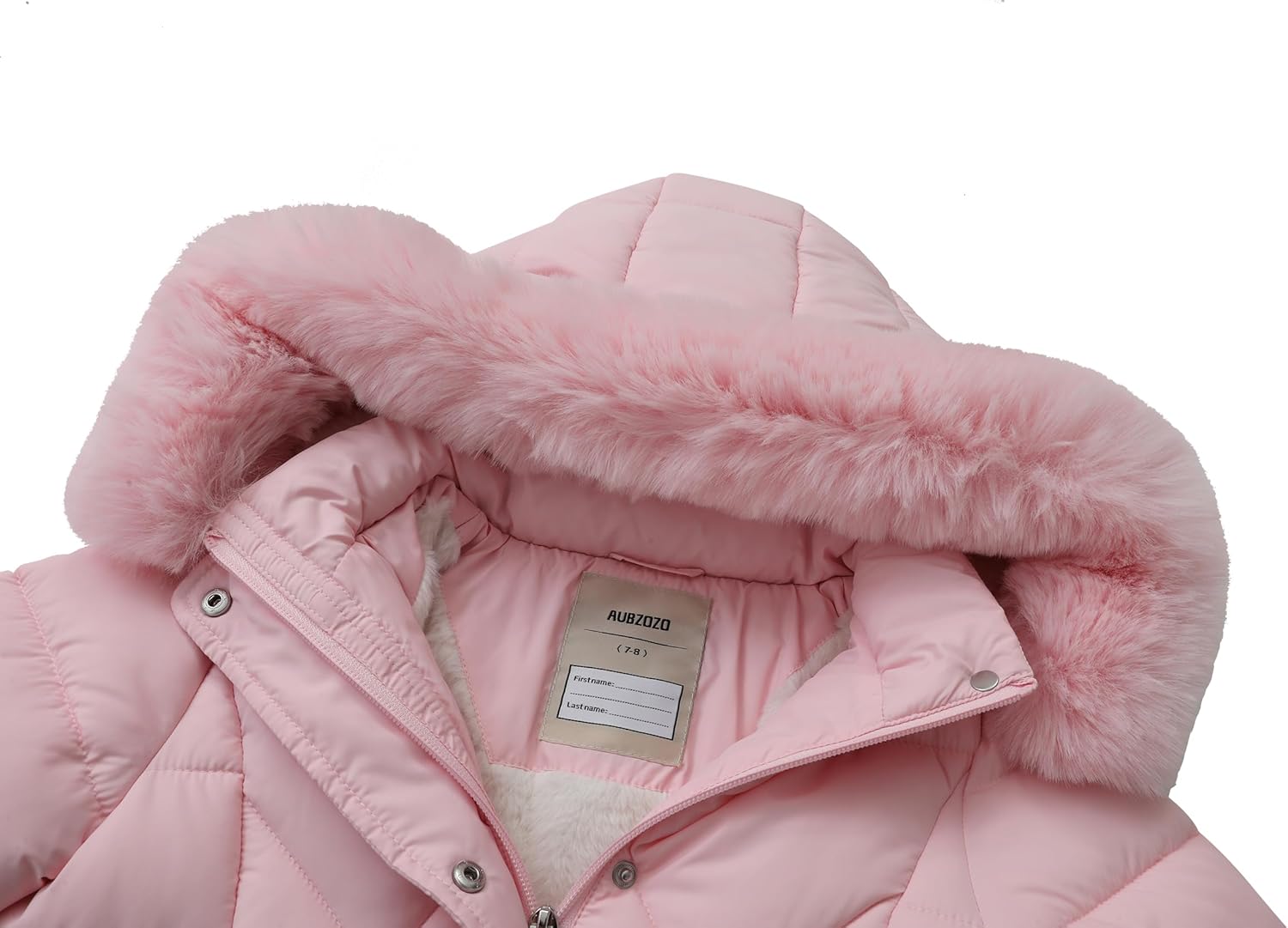 Girls' Warm Outwear Long Coat with Hood,Kid's Winter Puffer Jacket Insulated Warm Snow Parka - Image 4
